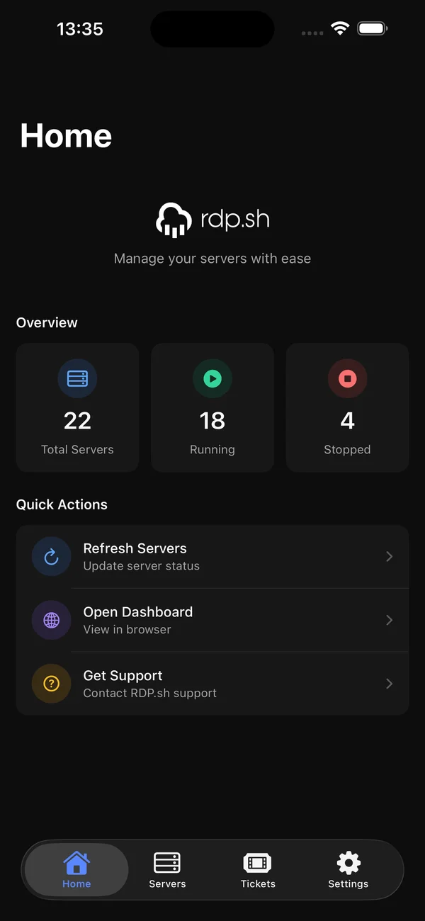 RDP.sh iOS App